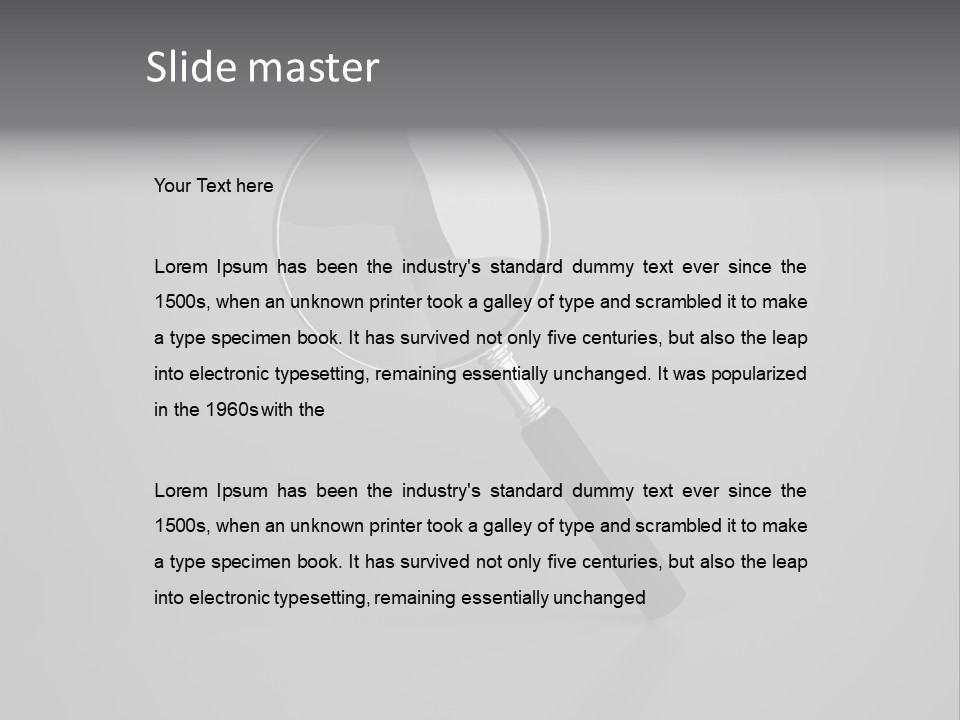 Searching Zoom Computer Graphic PowerPoint Template