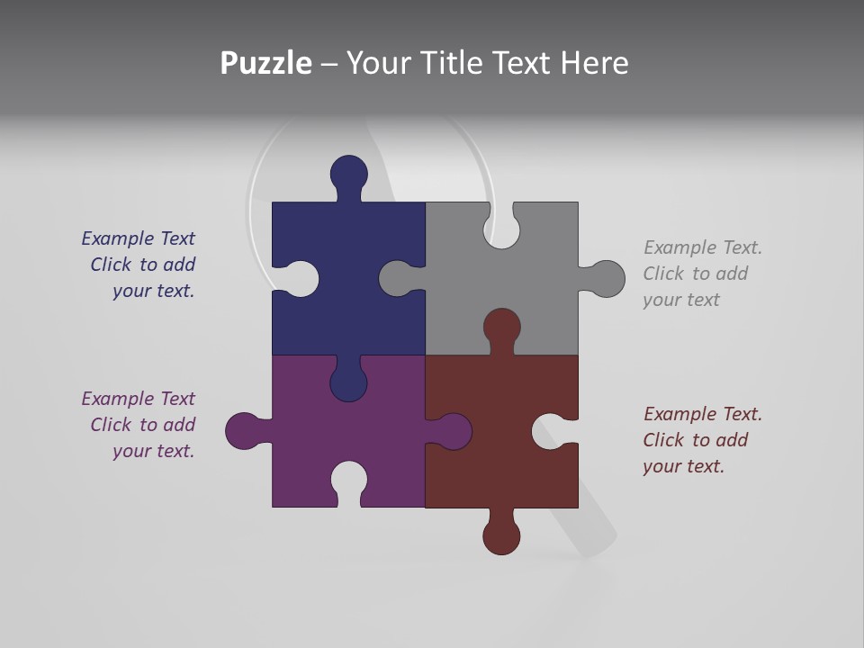 Searching Zoom Computer Graphic PowerPoint Template