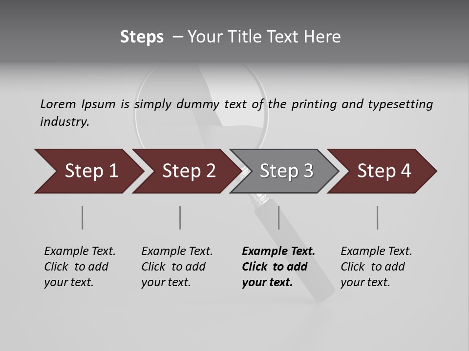 Searching Zoom Computer Graphic PowerPoint Template