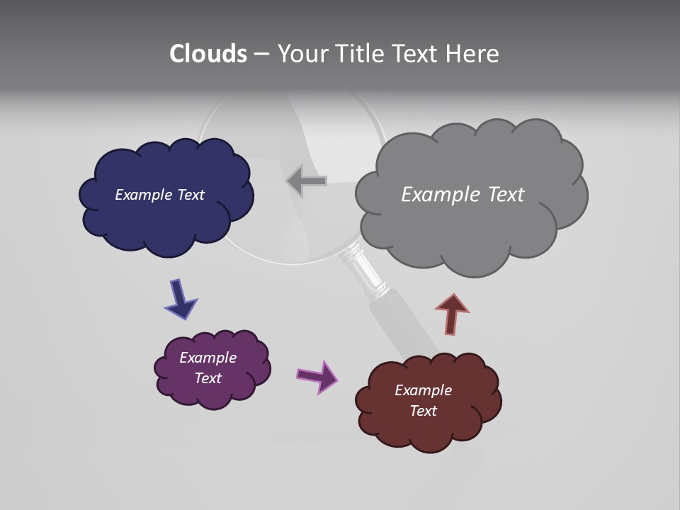 Searching Zoom Computer Graphic PowerPoint Template