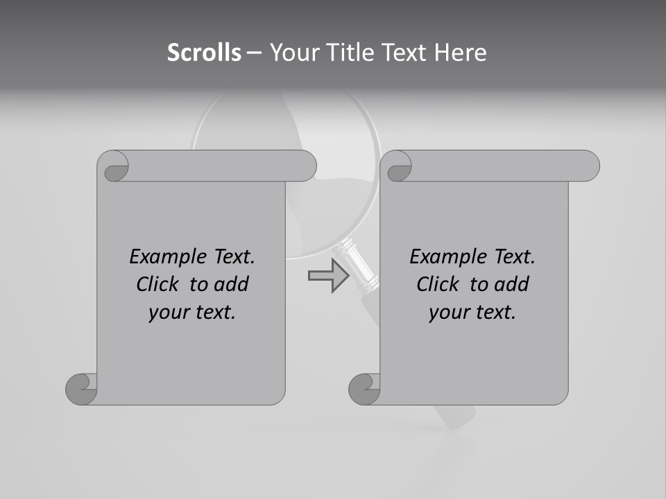 Searching Zoom Computer Graphic PowerPoint Template