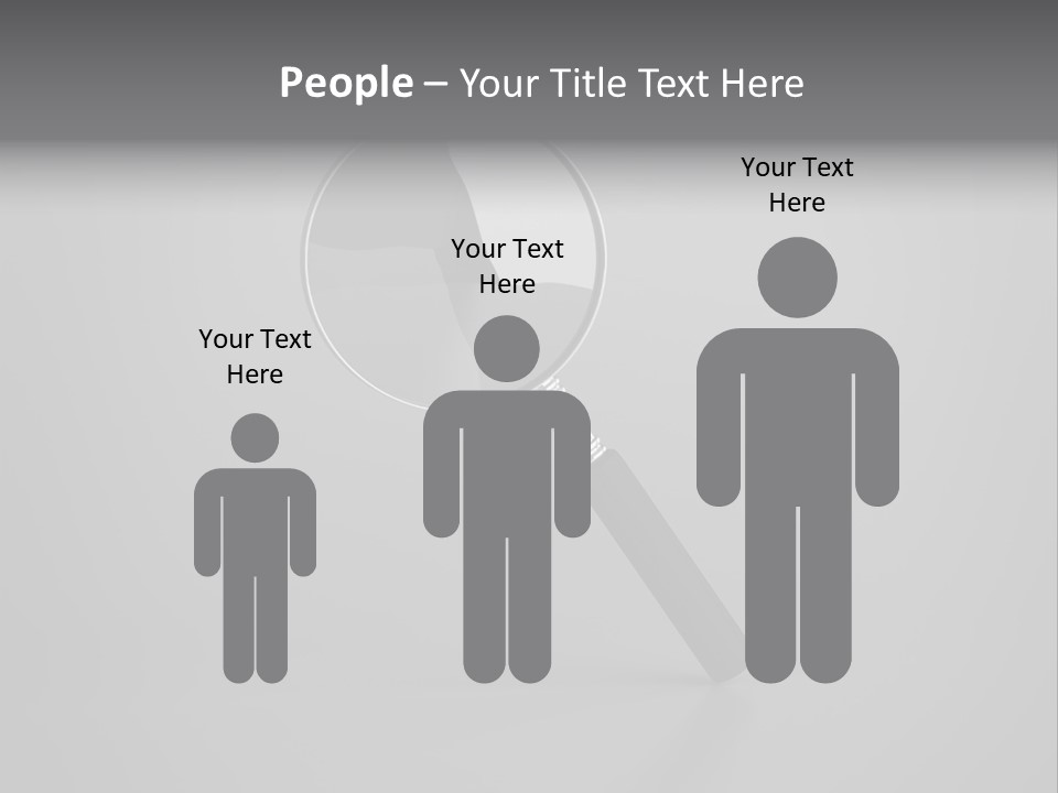 Searching Zoom Computer Graphic PowerPoint Template