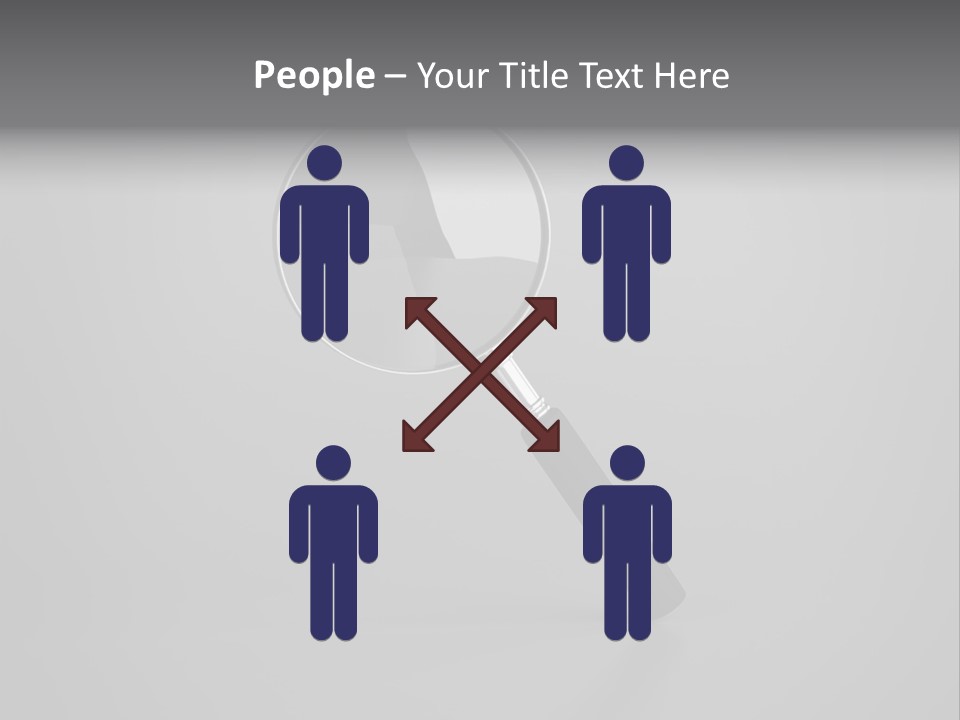 Searching Zoom Computer Graphic PowerPoint Template