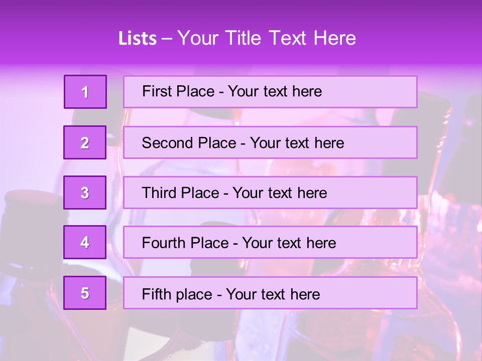 Night Color Alcoholic PowerPoint Template