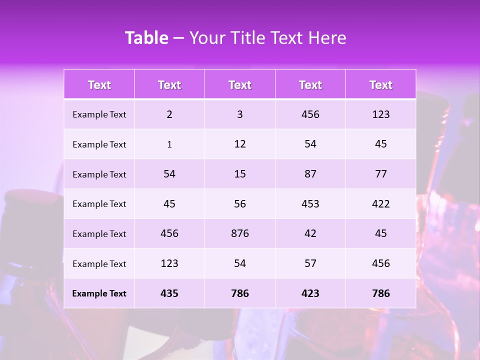 Night Color Alcoholic PowerPoint Template