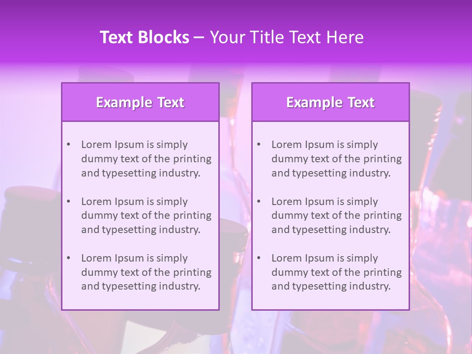 Night Color Alcoholic PowerPoint Template