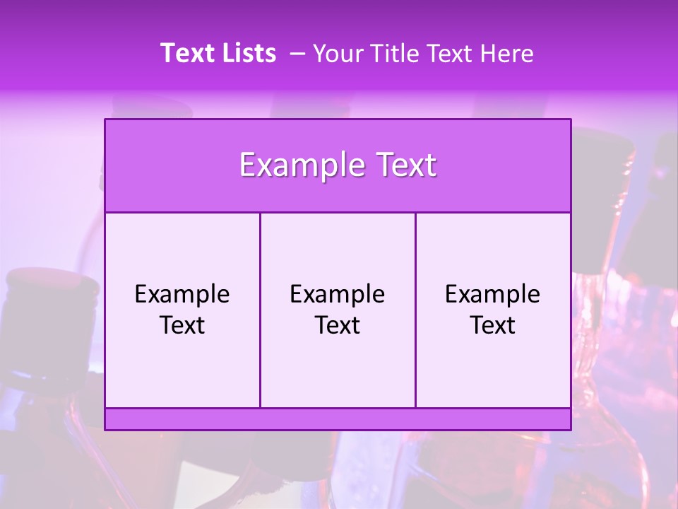 Night Color Alcoholic PowerPoint Template