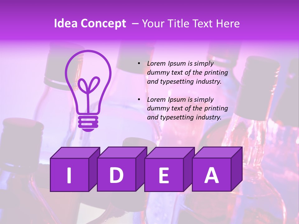 Night Color Alcoholic PowerPoint Template