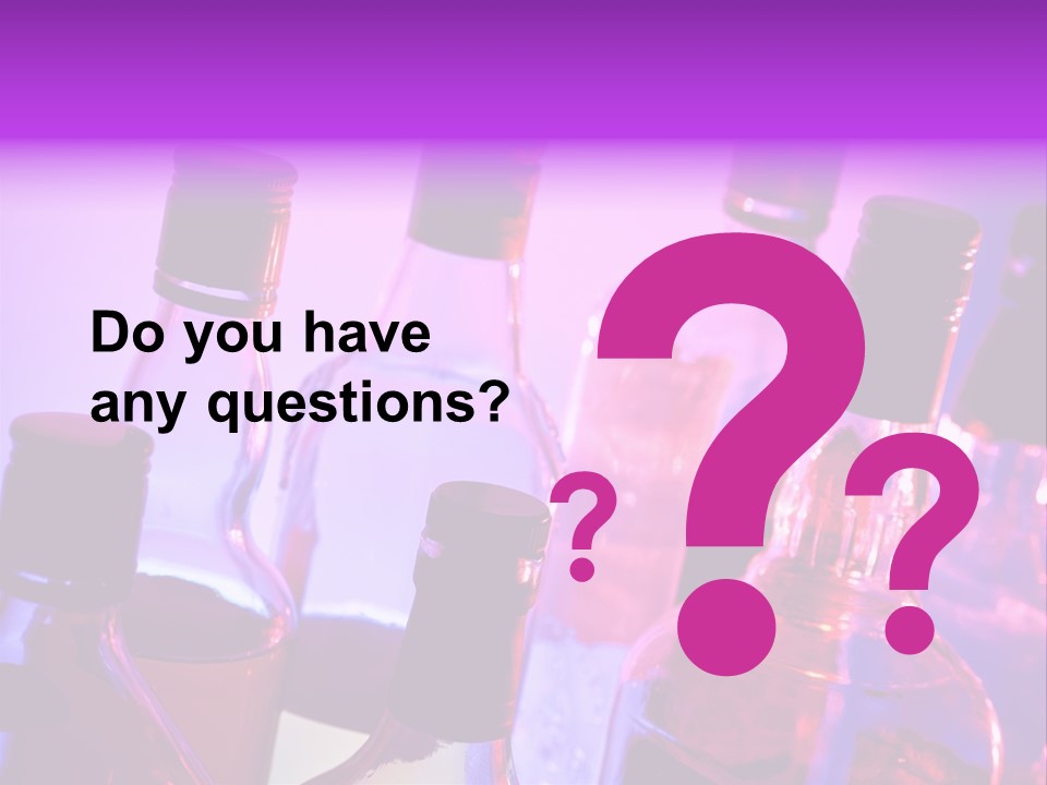 Night Color Alcoholic PowerPoint Template