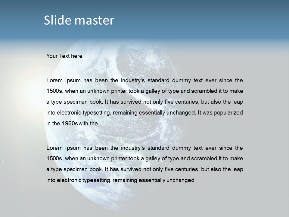 Concepts Sunrise Global PowerPoint Template