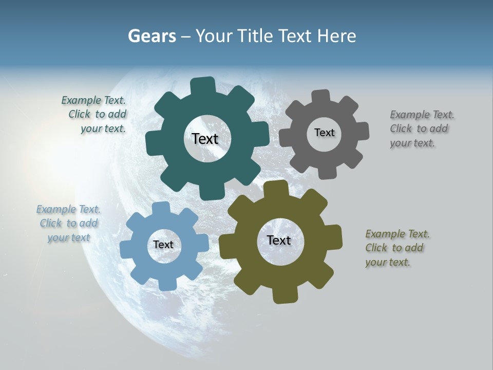 Concepts Sunrise Global PowerPoint Template