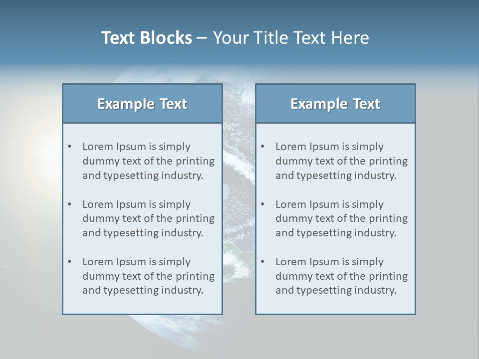 Concepts Sunrise Global PowerPoint Template