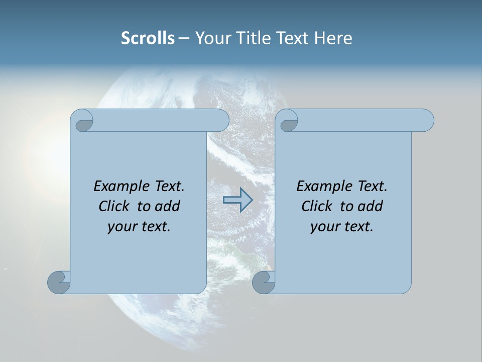 Concepts Sunrise Global PowerPoint Template