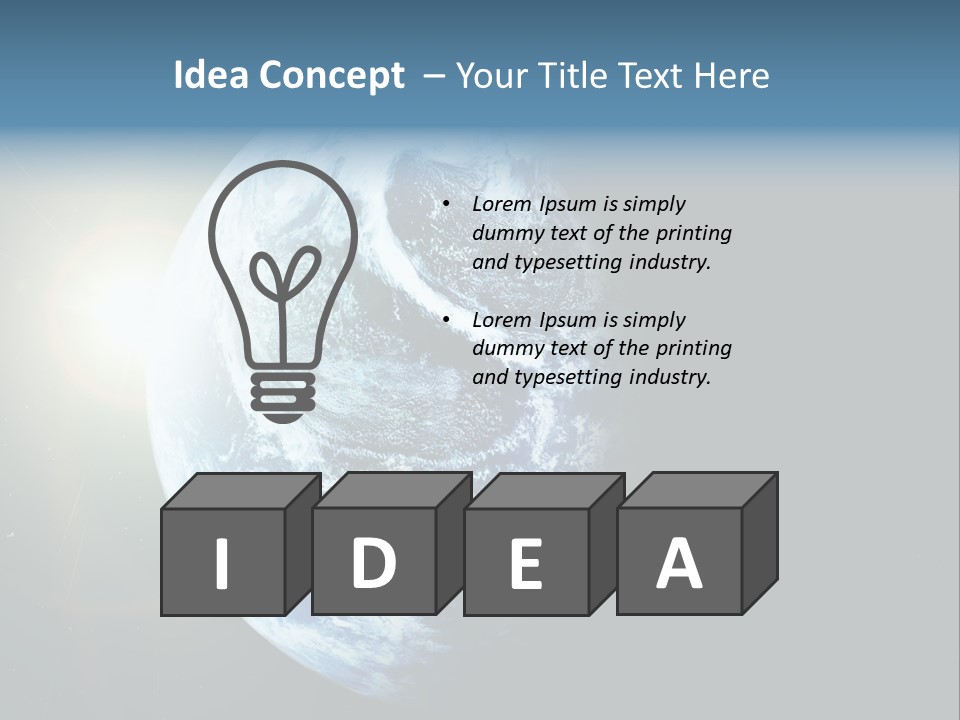 Concepts Sunrise Global PowerPoint Template