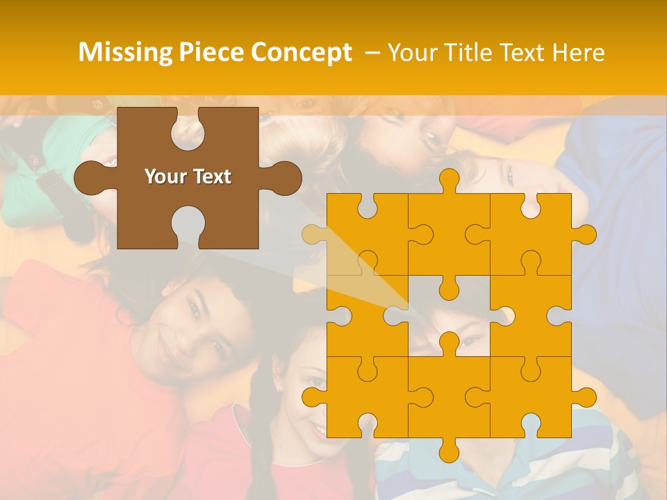 A Group Of Kids Laying On A Bed Together PowerPoint Template