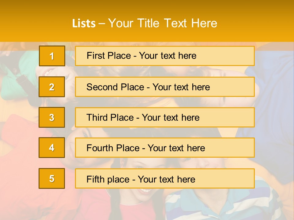 A Group Of Kids Laying On A Bed Together PowerPoint Template