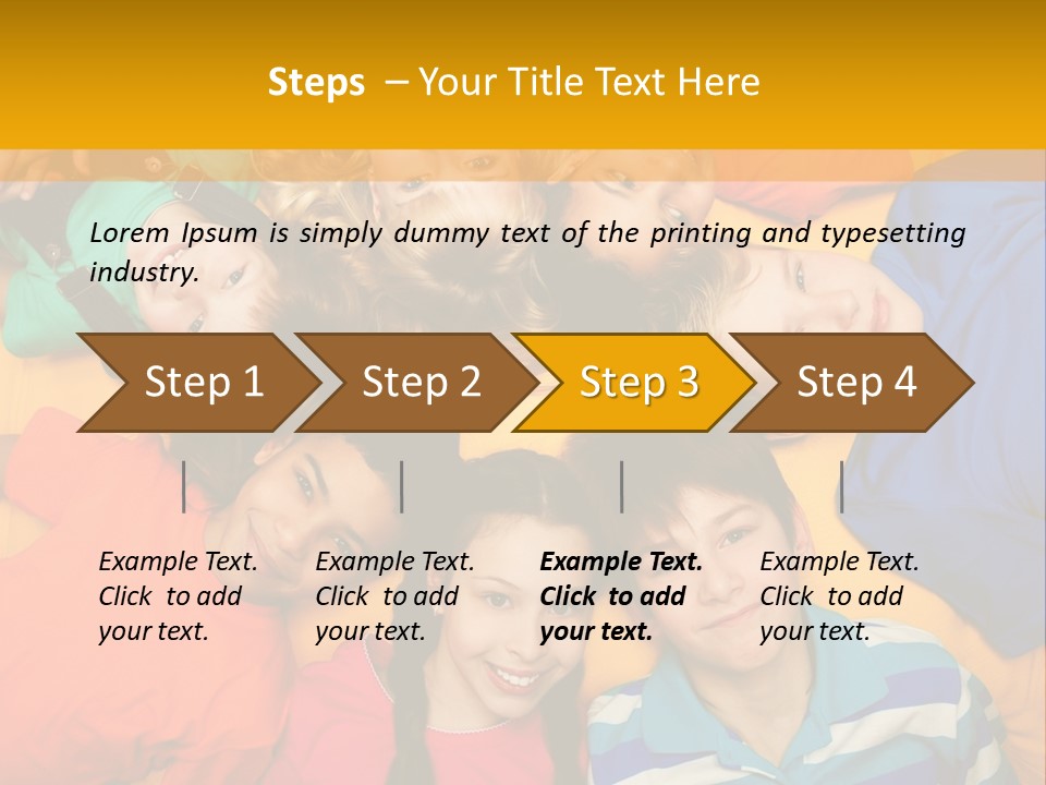 A Group Of Kids Laying On A Bed Together PowerPoint Template