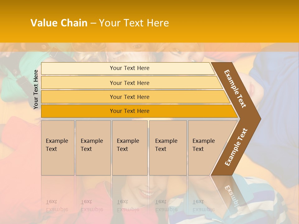 A Group Of Kids Laying On A Bed Together PowerPoint Template