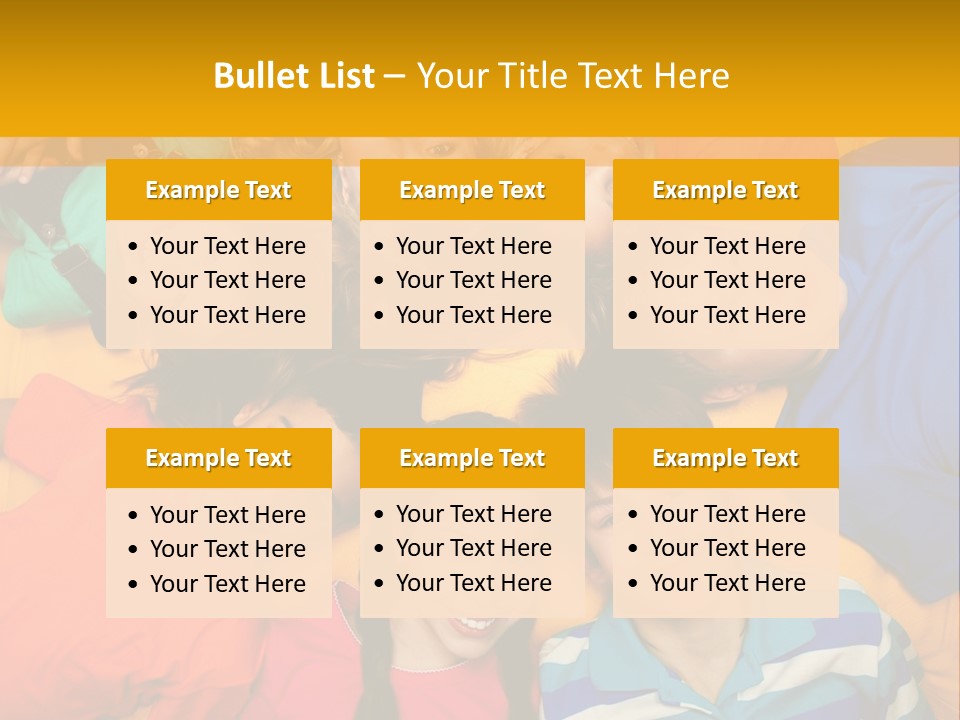 A Group Of Kids Laying On A Bed Together PowerPoint Template