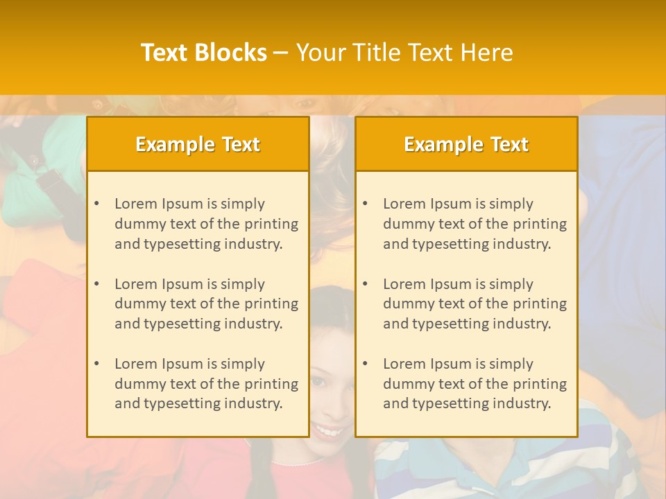 A Group Of Kids Laying On A Bed Together PowerPoint Template