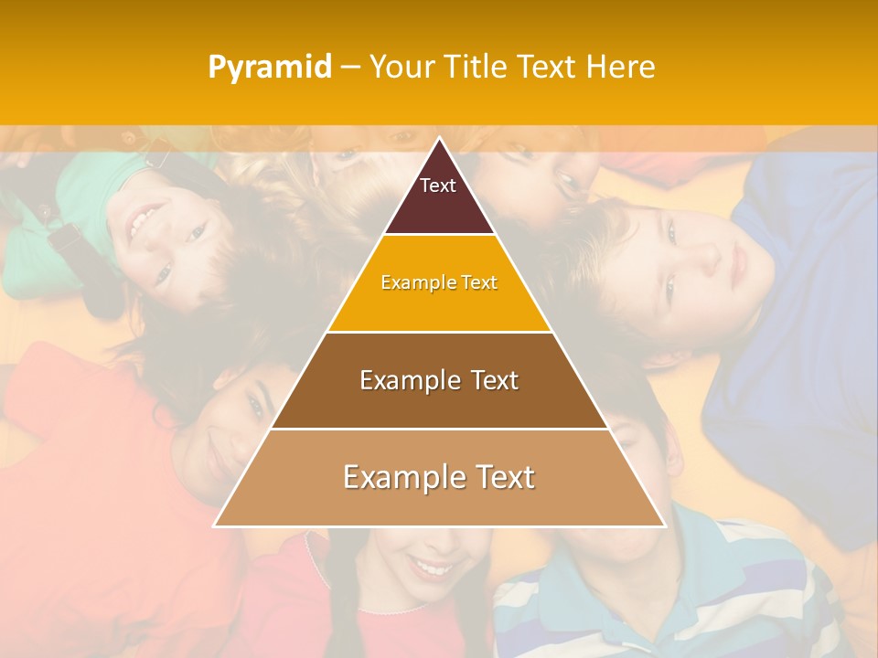 A Group Of Kids Laying On A Bed Together PowerPoint Template