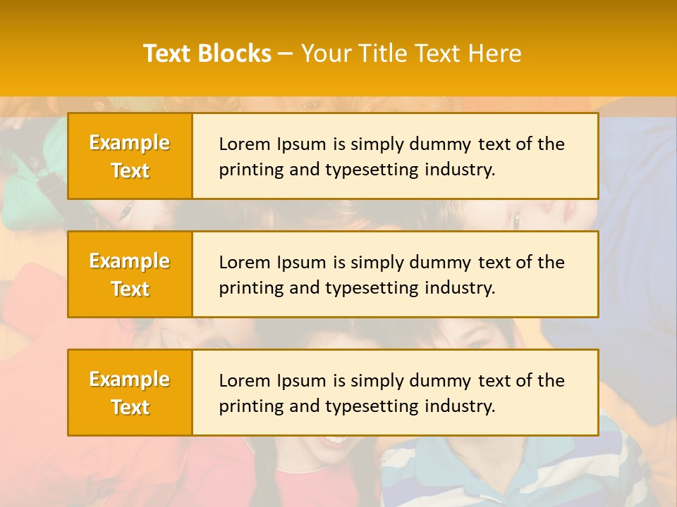 A Group Of Kids Laying On A Bed Together PowerPoint Template