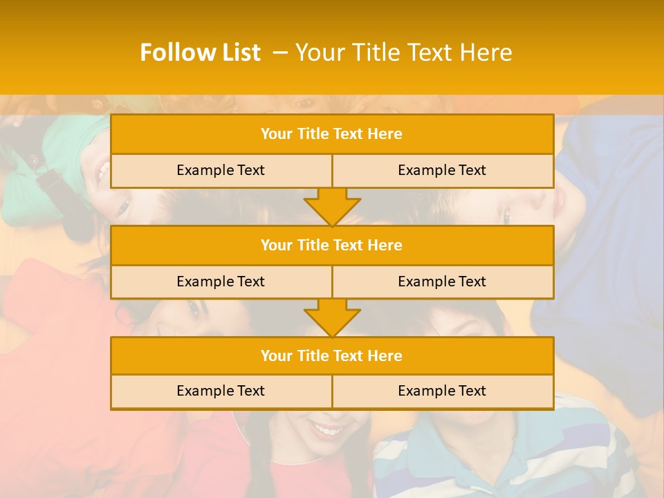 A Group Of Kids Laying On A Bed Together PowerPoint Template