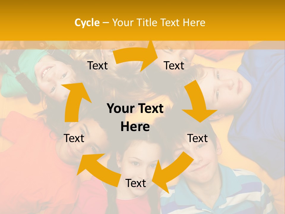 A Group Of Kids Laying On A Bed Together PowerPoint Template