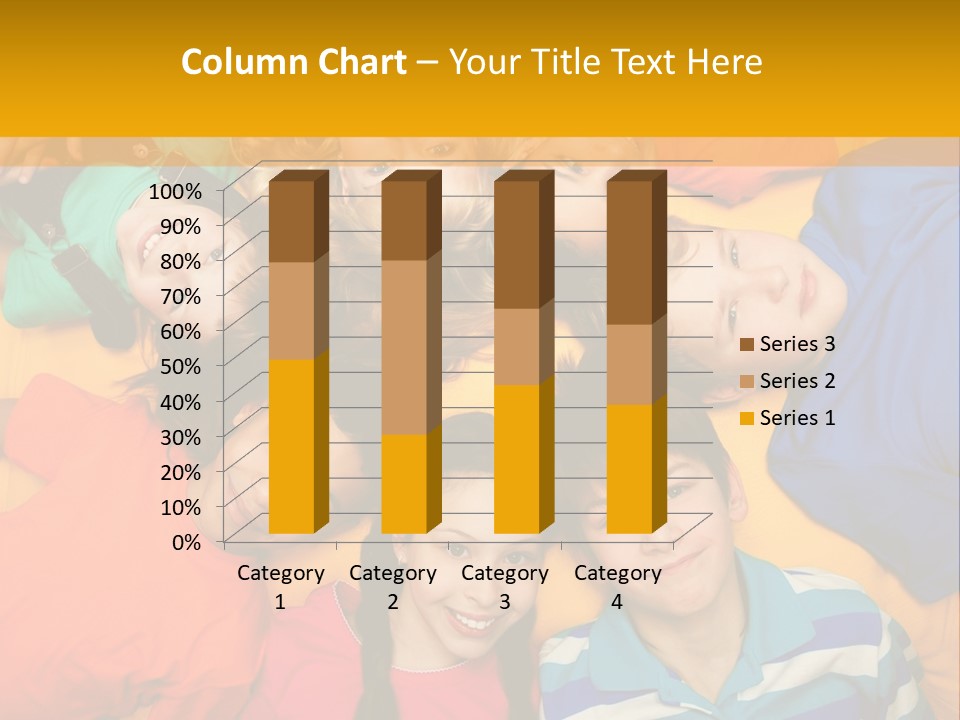A Group Of Kids Laying On A Bed Together PowerPoint Template