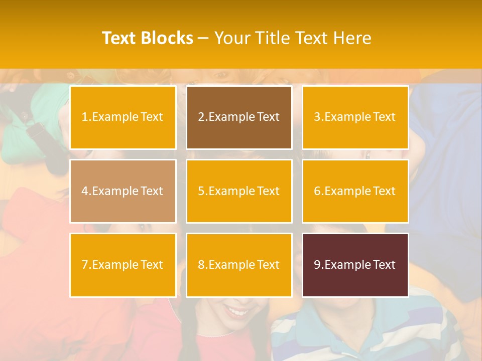 A Group Of Kids Laying On A Bed Together PowerPoint Template