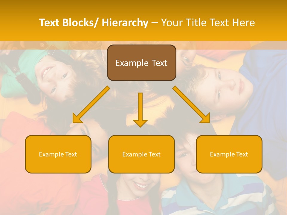 A Group Of Kids Laying On A Bed Together PowerPoint Template
