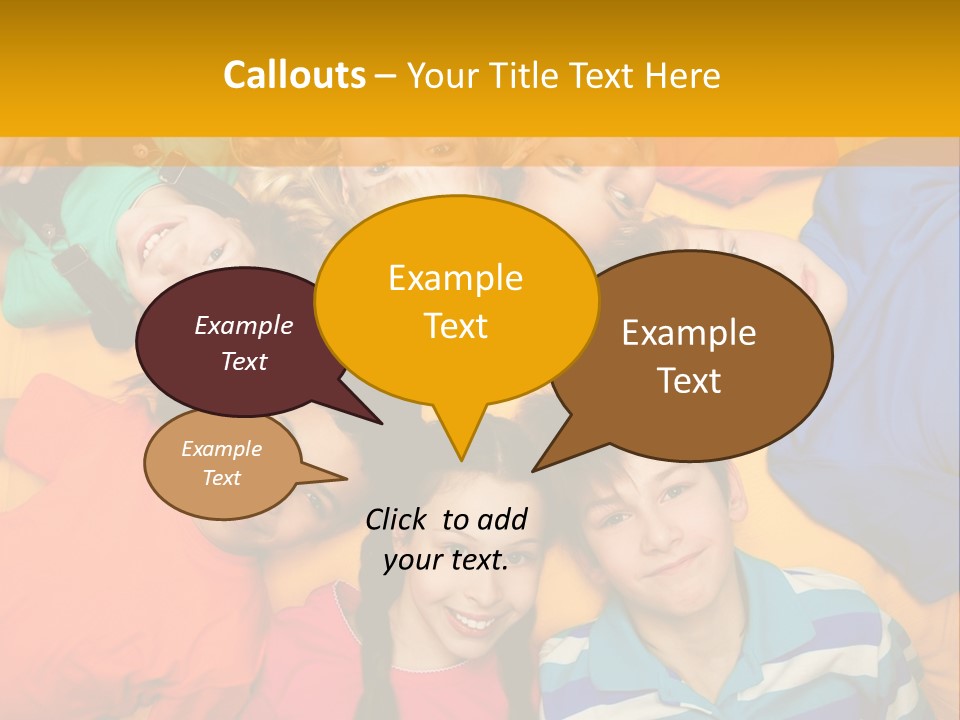 A Group Of Kids Laying On A Bed Together PowerPoint Template