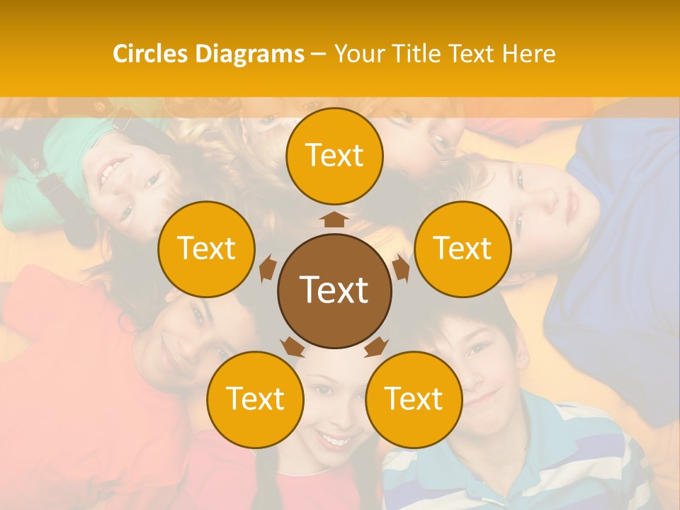 A Group Of Kids Laying On A Bed Together PowerPoint Template