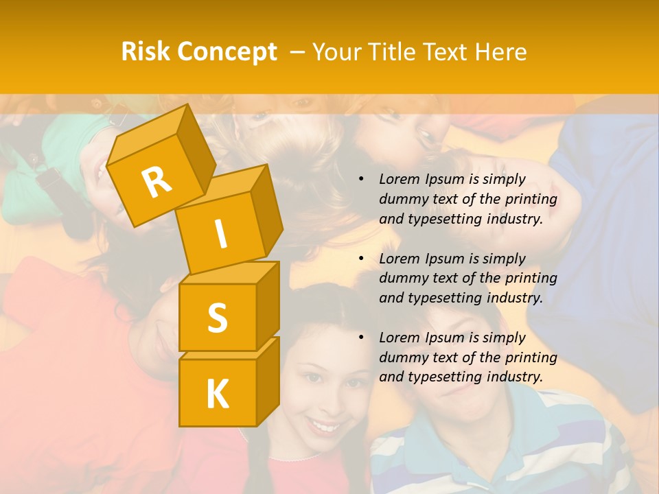 A Group Of Kids Laying On A Bed Together PowerPoint Template