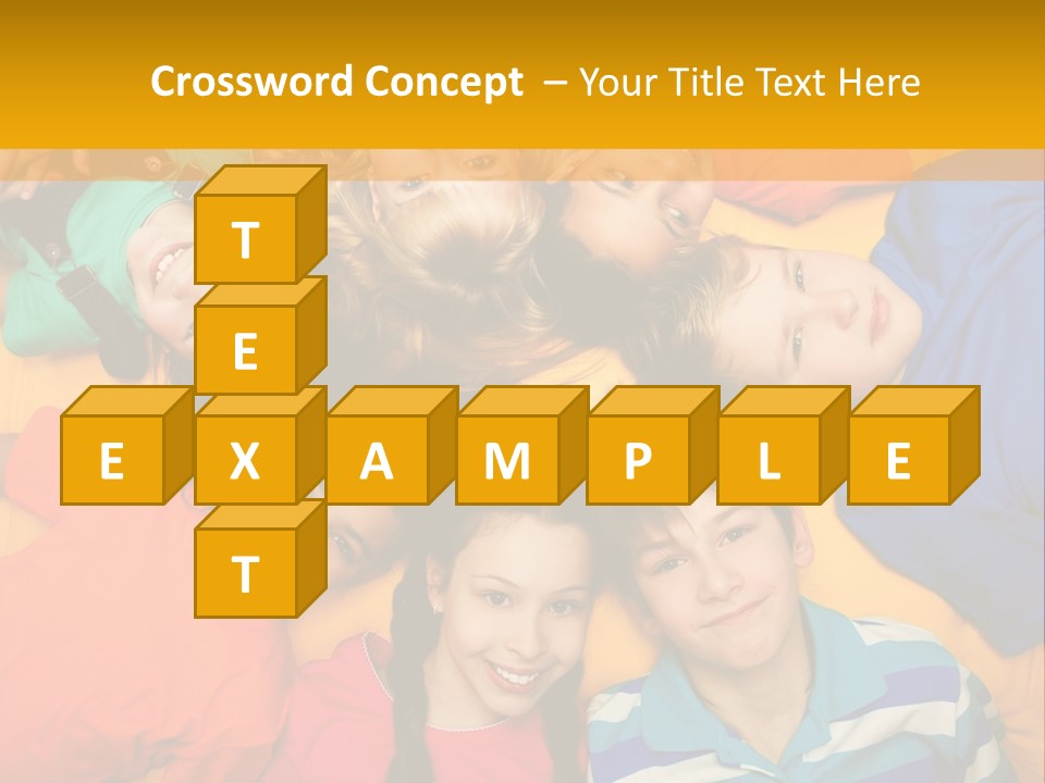 A Group Of Kids Laying On A Bed Together PowerPoint Template