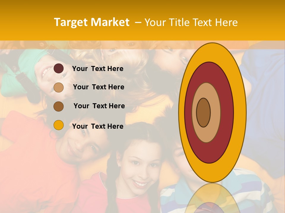 A Group Of Kids Laying On A Bed Together PowerPoint Template