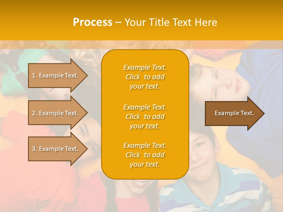 A Group Of Kids Laying On A Bed Together PowerPoint Template