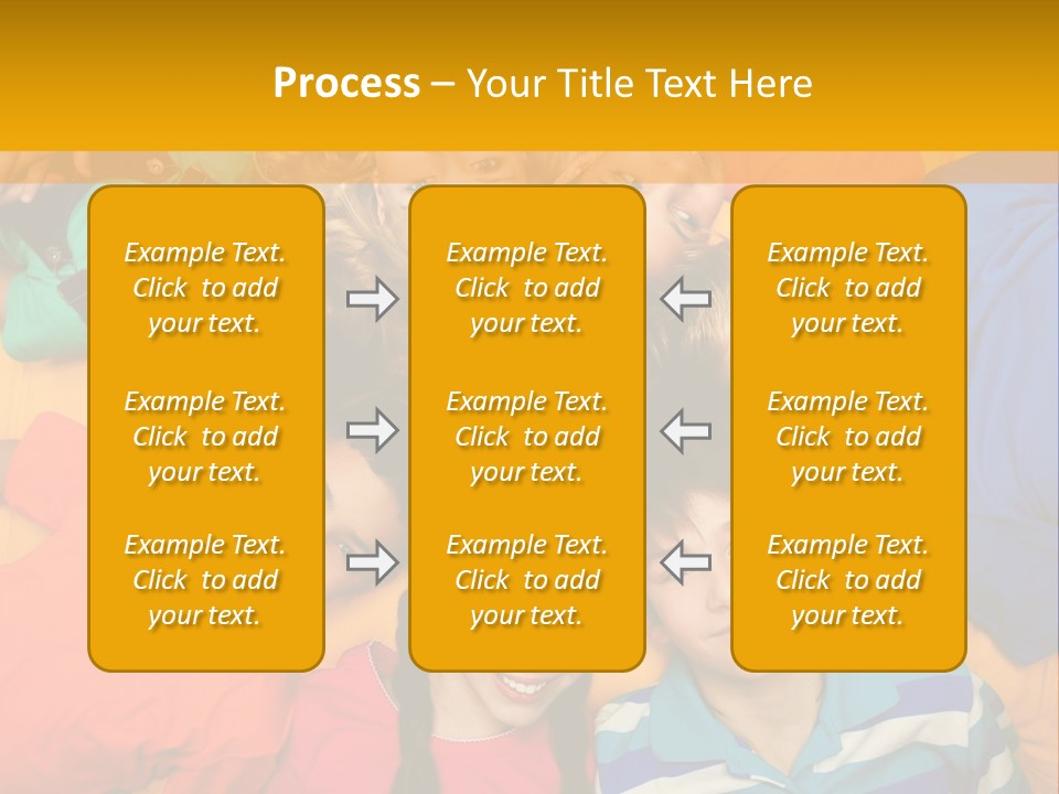 A Group Of Kids Laying On A Bed Together PowerPoint Template