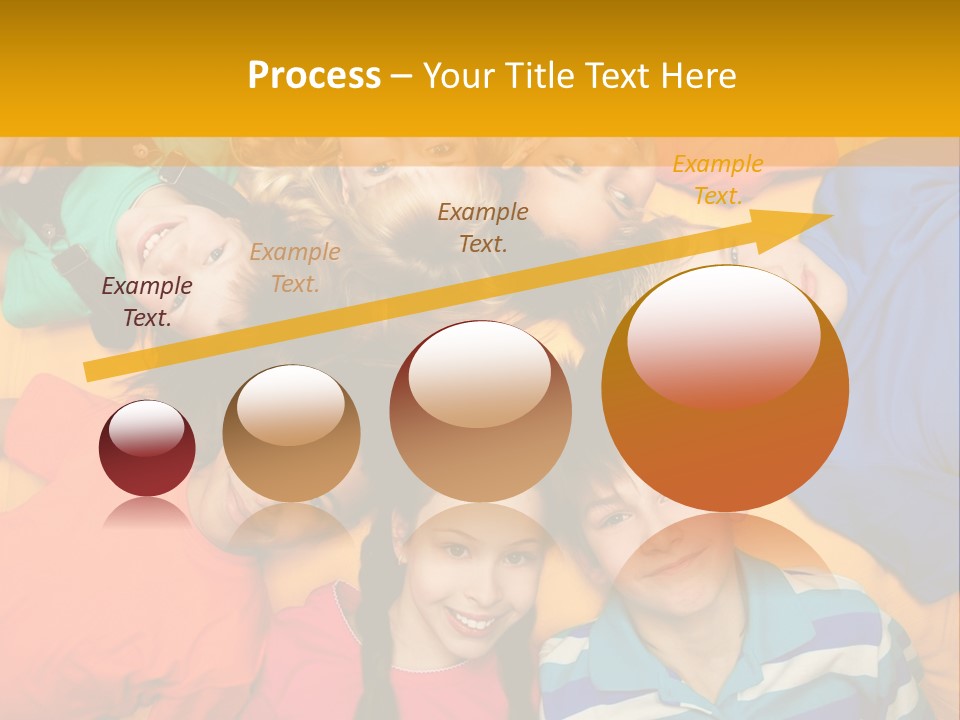 A Group Of Kids Laying On A Bed Together PowerPoint Template