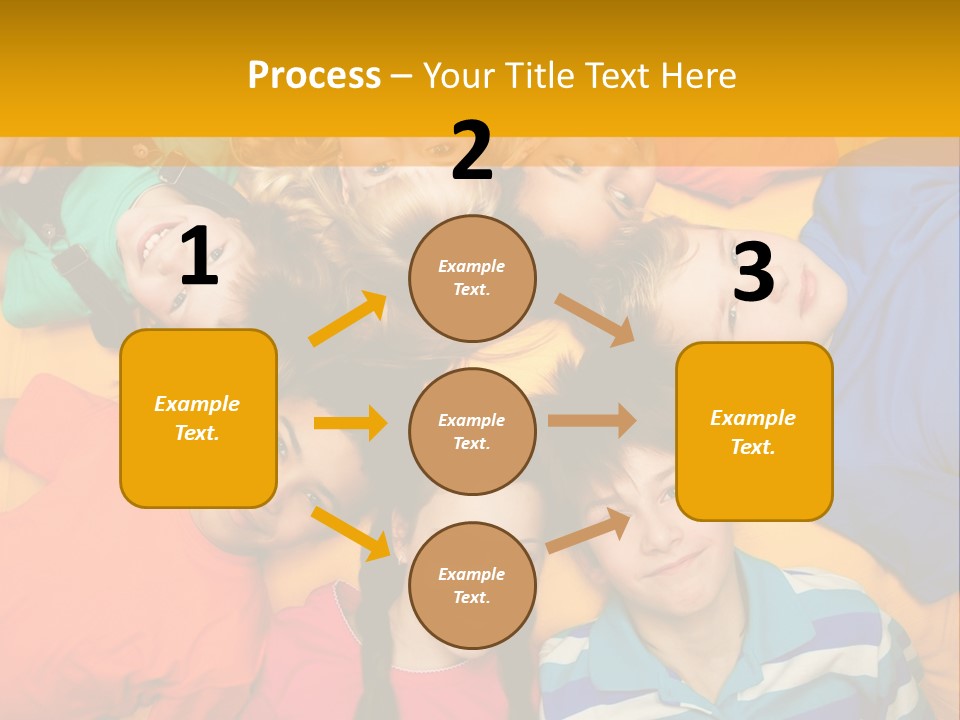 A Group Of Kids Laying On A Bed Together PowerPoint Template
