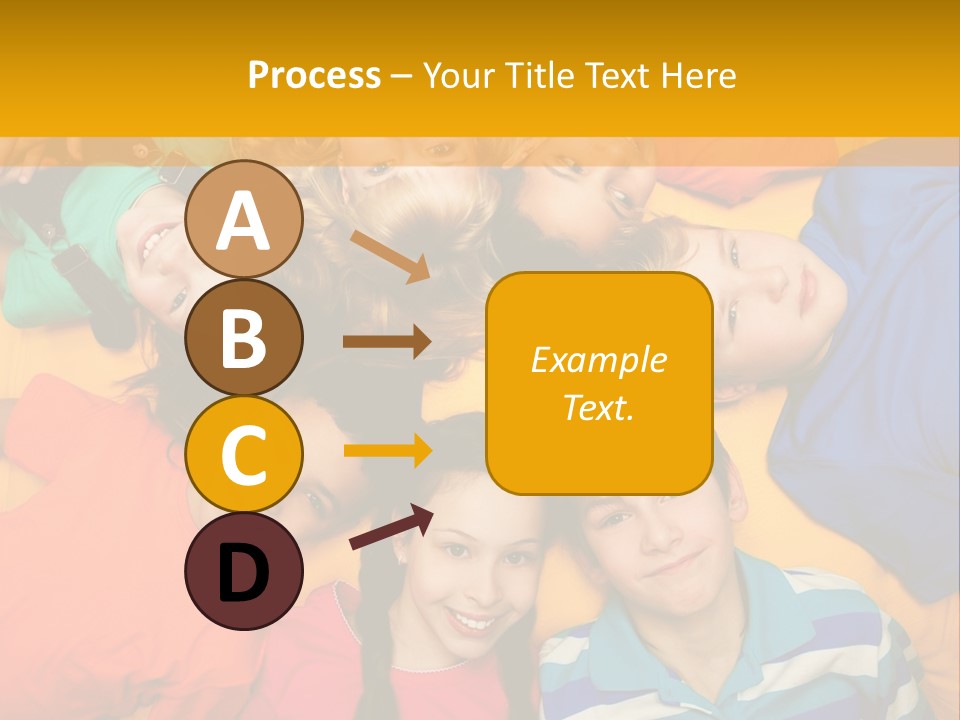 A Group Of Kids Laying On A Bed Together PowerPoint Template