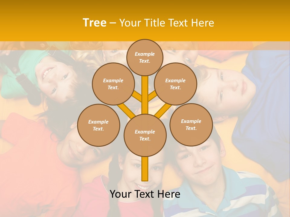 A Group Of Kids Laying On A Bed Together PowerPoint Template