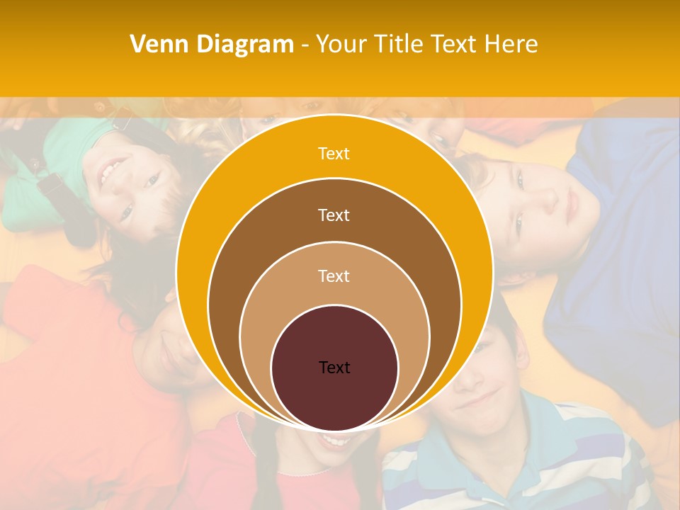 A Group Of Kids Laying On A Bed Together PowerPoint Template