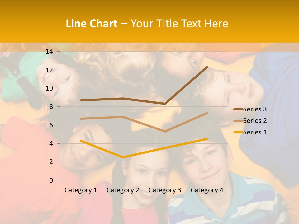 A Group Of Kids Laying On A Bed Together PowerPoint Template