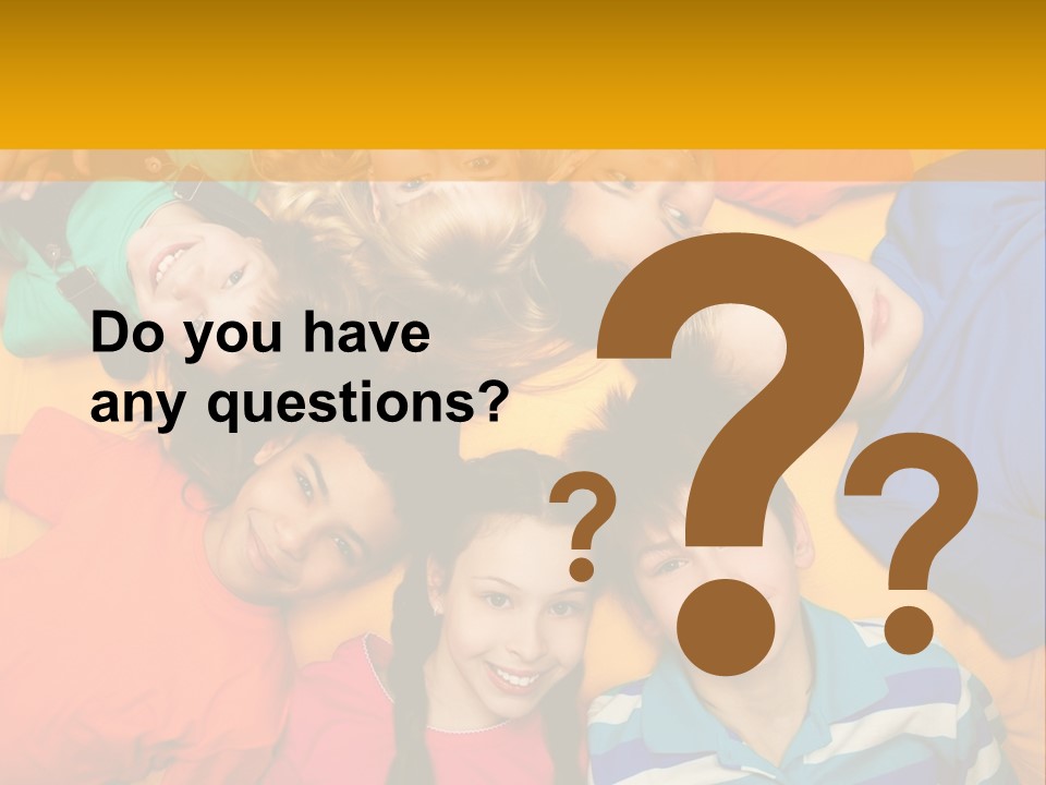 A Group Of Kids Laying On A Bed Together PowerPoint Template