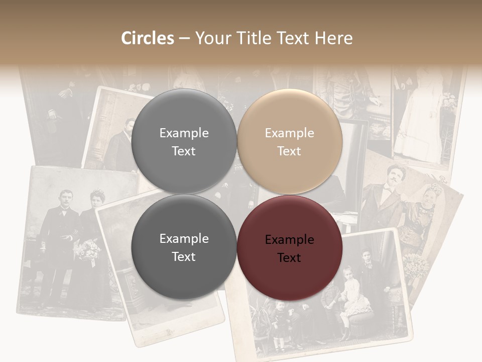 Nostalgic Marriage Sepia PowerPoint Template