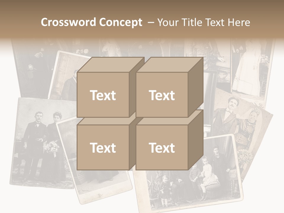Nostalgic Marriage Sepia PowerPoint Template