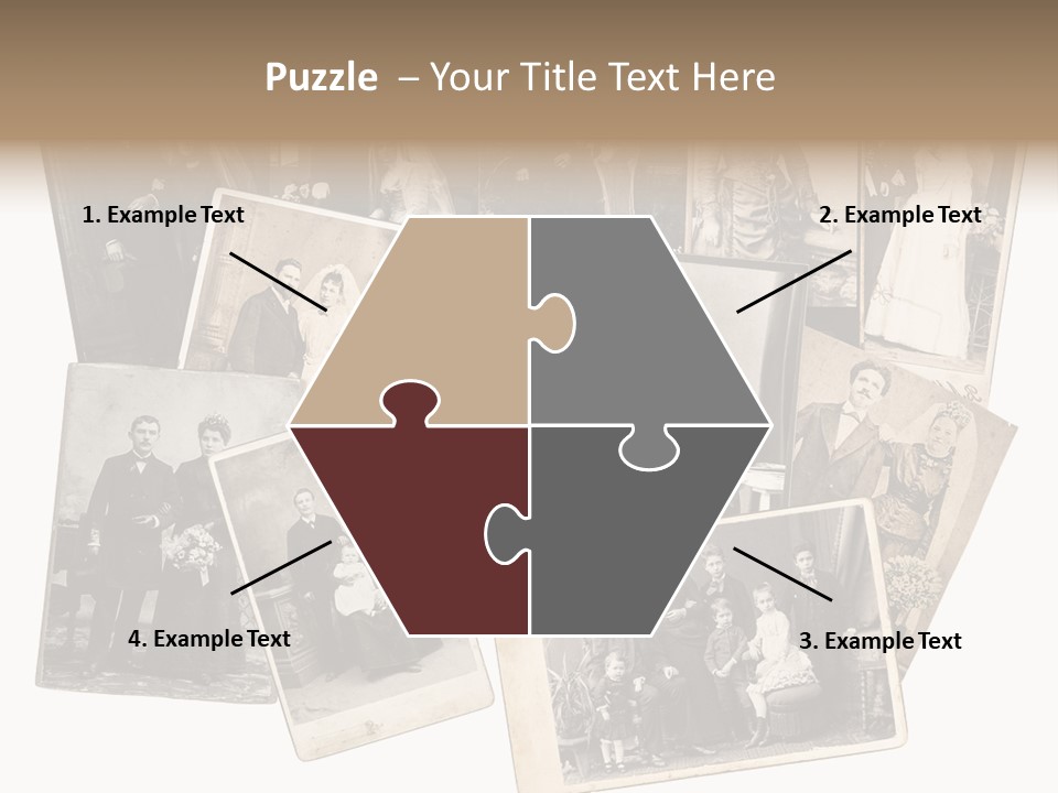 Nostalgic Marriage Sepia PowerPoint Template