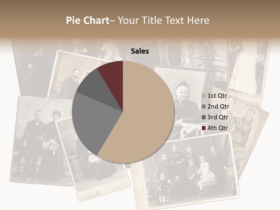 Nostalgic Marriage Sepia PowerPoint Template