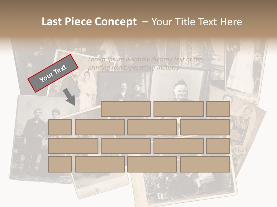 Nostalgic Marriage Sepia PowerPoint Template